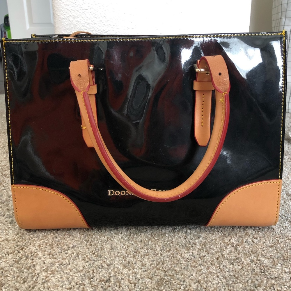 Dooney & Bourke Black Patent Leather Bag